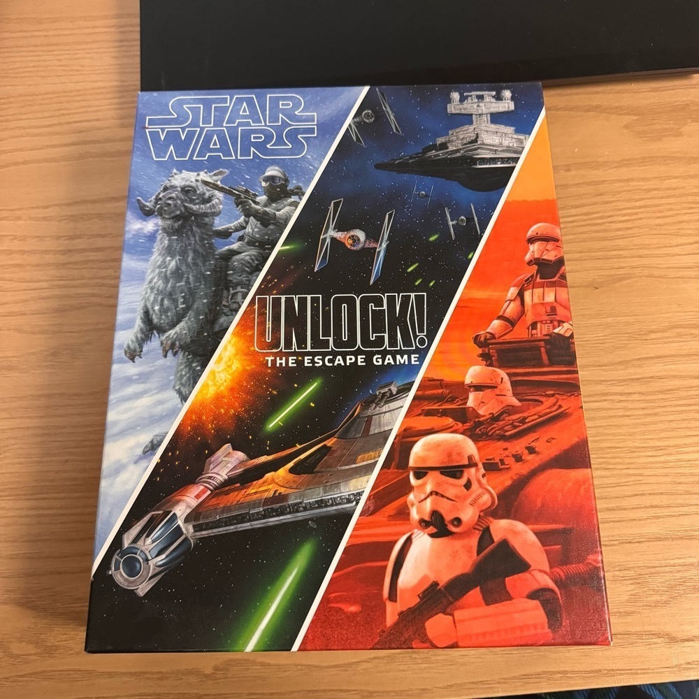 Star Wars Unlock Escape Room Board Game Played Once